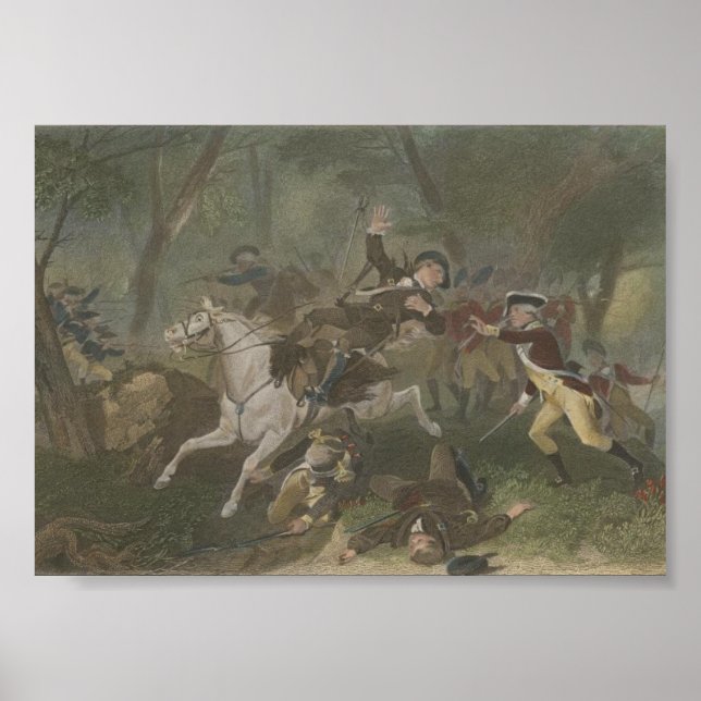 Death of Patrick Ferguson at King's Mountain Poster (Front)