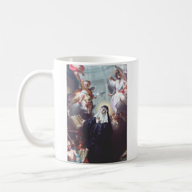 Death of Saint Scholastica  Coffee Mug (Left)