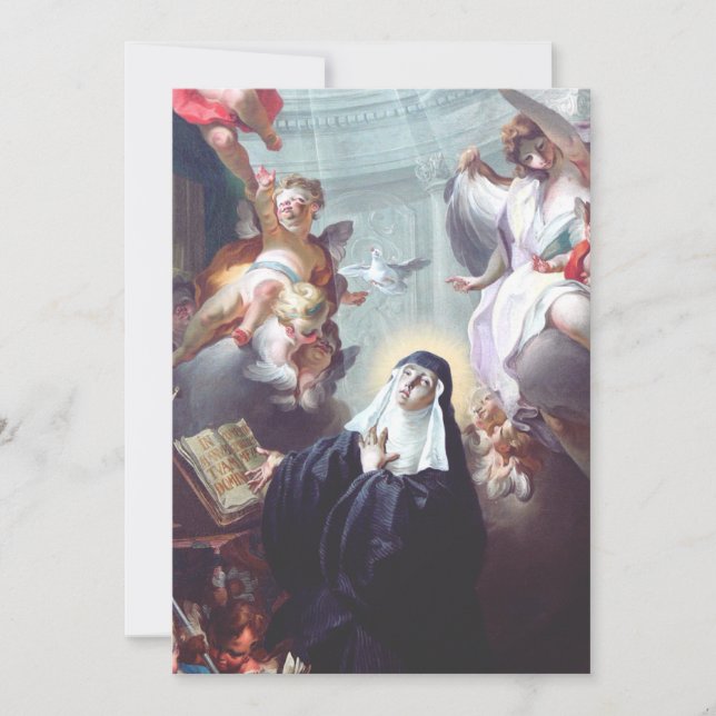 Death of Saint Scholastica  Thank You Card (Front)