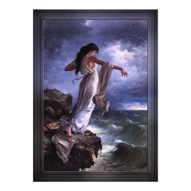 Death of Sappho by Miguel Carbonell Selva Photo Print (Front)