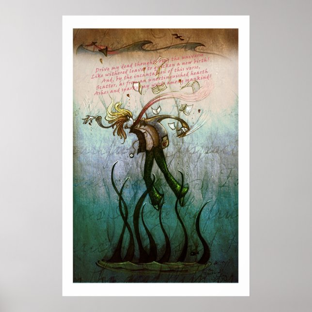 'Death of Shelley' print (Front)