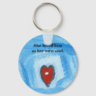 DEATH OF SOULMATE KEYCHAIN