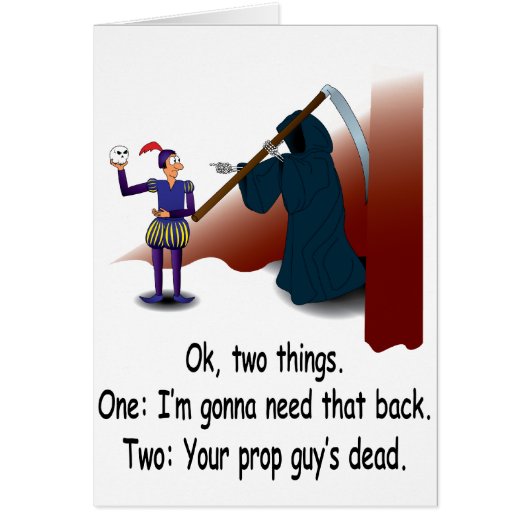 Death On Stage Cards (Front)