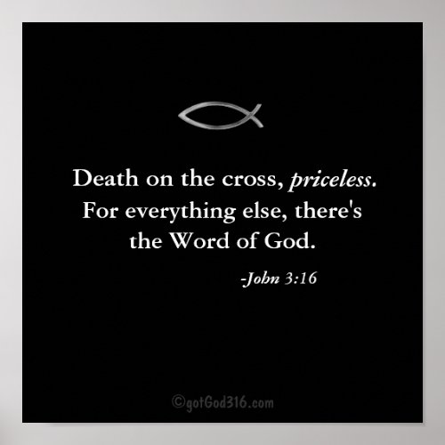 Death on the cross priceless gotGod316com Poster