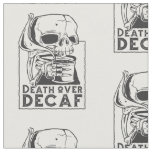 death over decaf skeleton coffee fabric