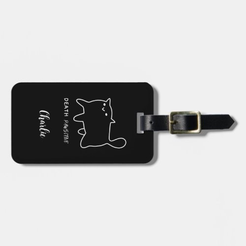 Death Pawsitive Cat Luggage Tag