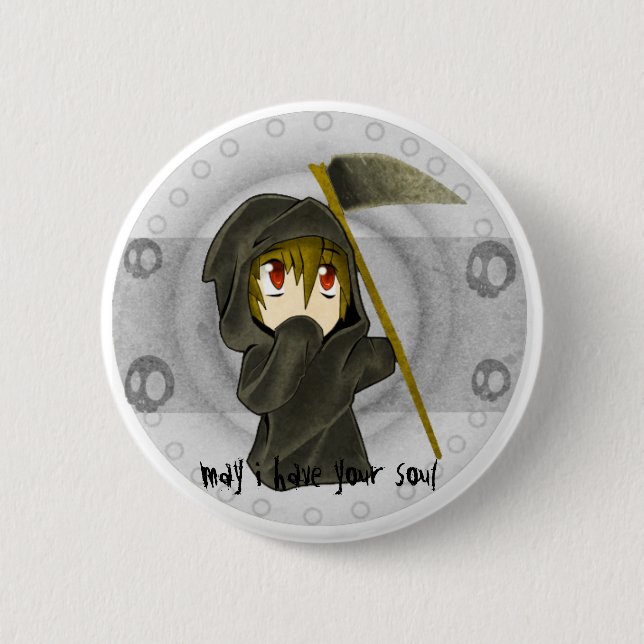 death pinback button (Front)