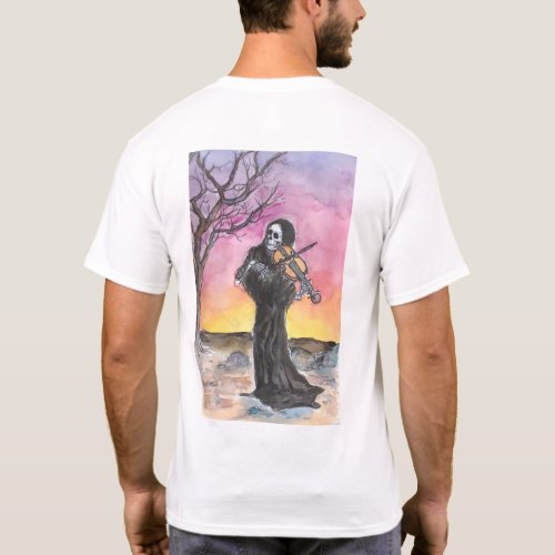 Death Plays The Violin Men's T-Shirt Death Plays The Violin Mens T_Shirt