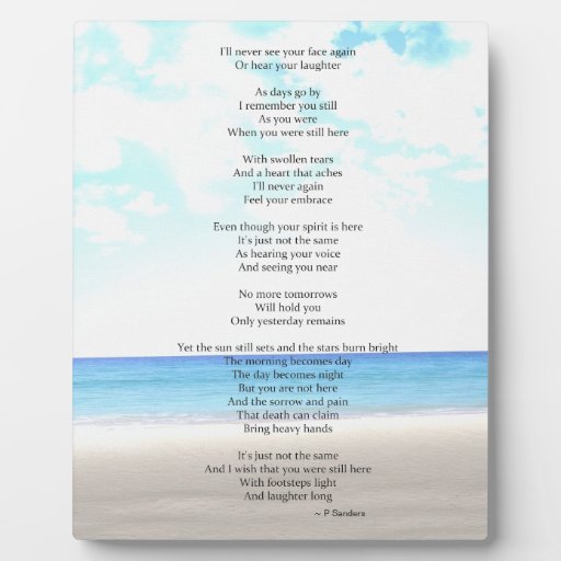 Poem Plaques - Poem Photo Plaques | Zazzle