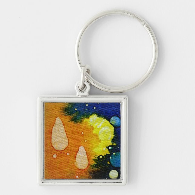 Death Polychromoptic by Michael Moffa Keychain (Front)