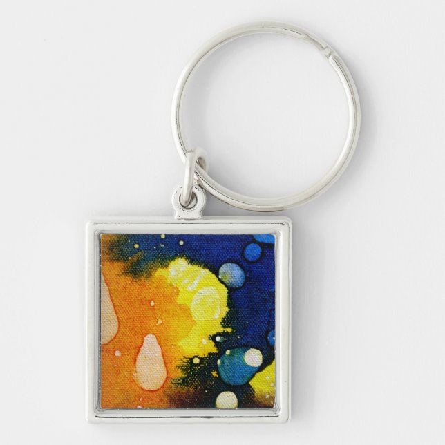 Death Polychromoptic by Michael Moffa Keychain (Front)