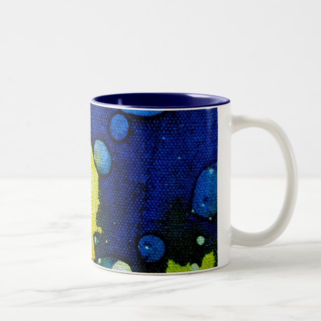 Death Polychromoptic by Michael Moffa Two-Tone Coffee Mug (Right)