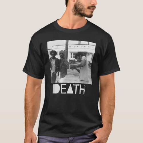 Death  protopunk band from Detroit White Logo Gift T_Shirt