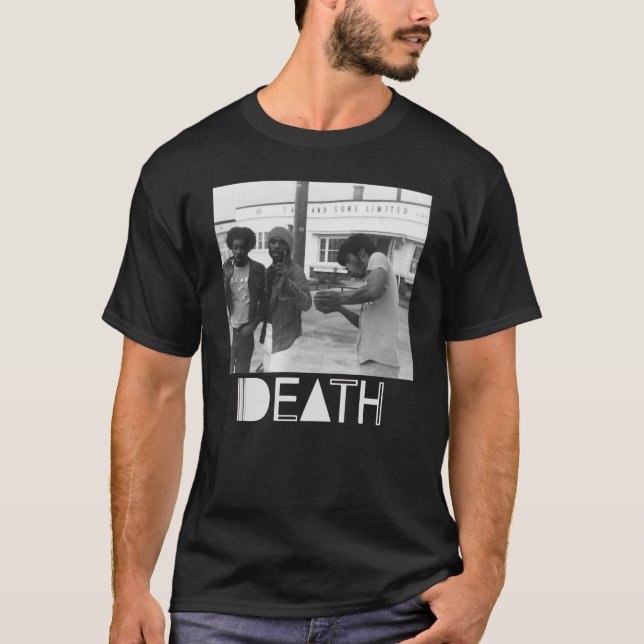 Death  protopunk band from Detroit White Logo Gift T-Shirt (Front)