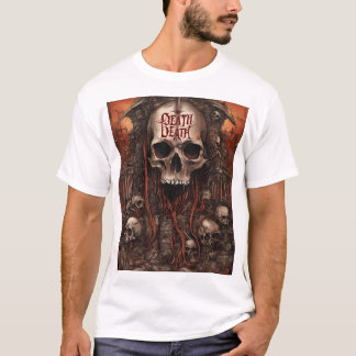 Death Reigns Eternal–Dark Gothic Skull Death Metal T-Shirt