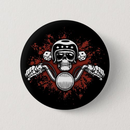 Death Rider _ Dice Pinback Button