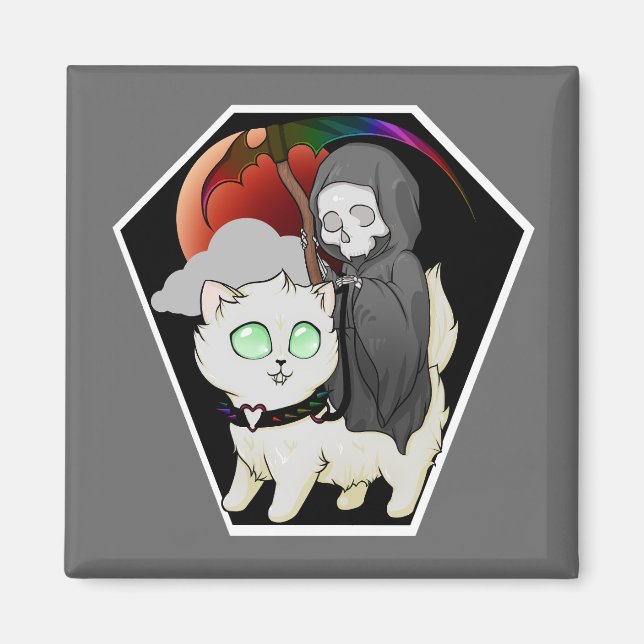 Death Rides Magnet (Front)