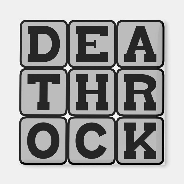 Death Rock, Music Genre Magnet (Front)
