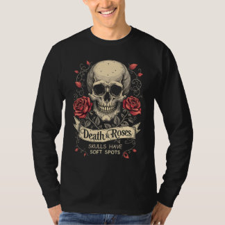 Death & Roses: Skulls Have Soft Spots T-Shirt