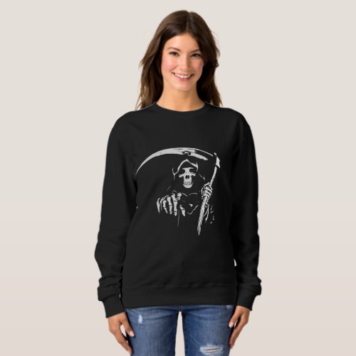 Death Skeleton Design Sweatshirt