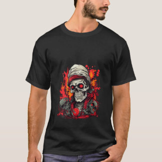 death skull illustration Gothic Shadowy Worlds Aut T-Shirt