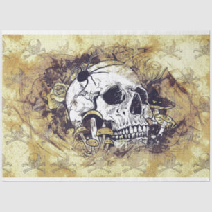 death skull tissue paper 