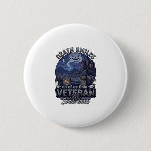 Death Smiles Veteran Halloween Ghost Graveyard Hau Button