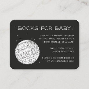 Death Star Baby Shower - Books for Baby Enclosure Card