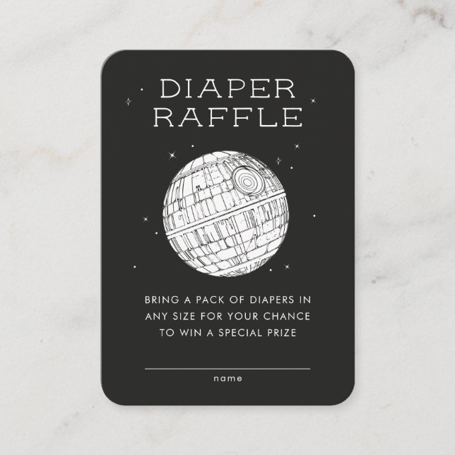 Death Star Shower - Diaper Raffle Insert (Front)