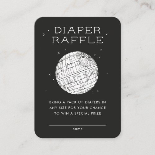 Death Star Shower _ Diaper Raffle Insert