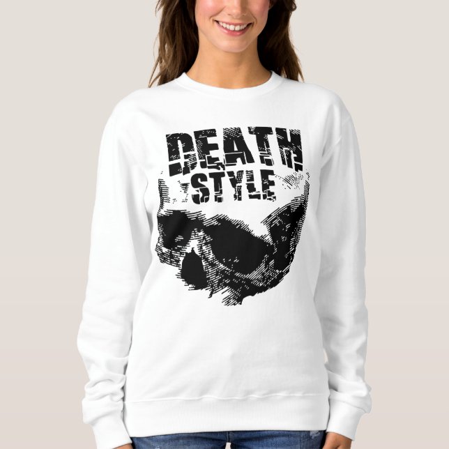 Death Style Skull Design Sweatshirt (Front)