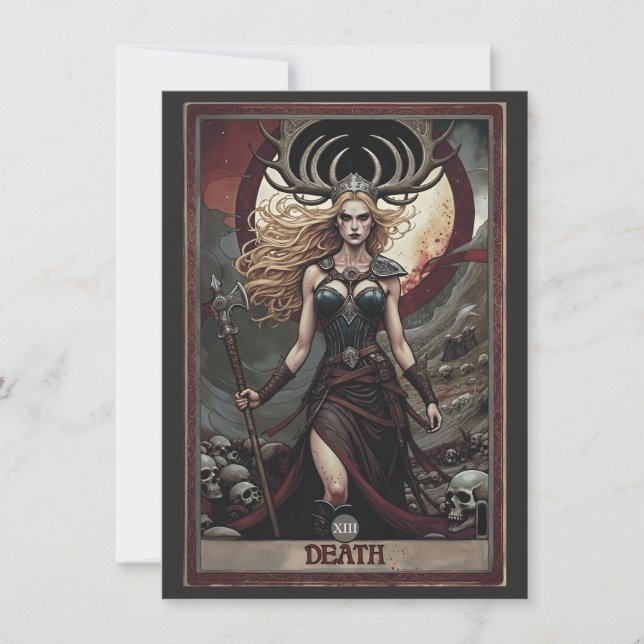 Death Tarot Art Flat Thank You Card (Front)