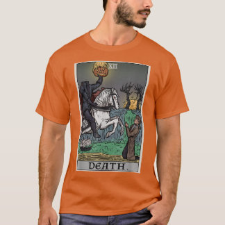 Death Tarot Card Headless Horseman Gothic Spooky H T-Shirt