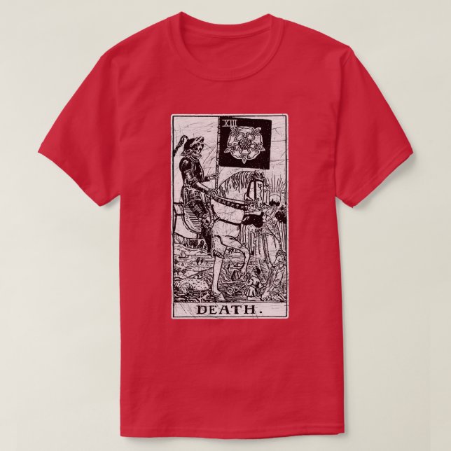 Death Tarot Card Major Arcana fortune telling occu T-Shirt (Design Front)