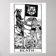 Death Tarot Card Wall Art Poster
