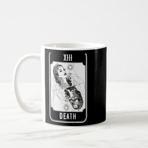 Death Tarot Card Witchcraft Woman Turning The Reap Coffee Mug