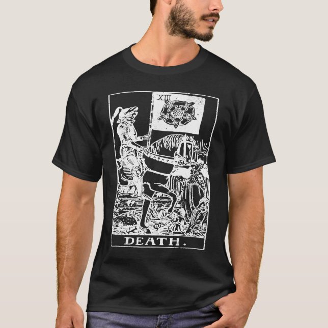 Death Tarot Card XIII  Vintage Design T-Shirt (Front)