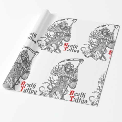 Death Tattoo Wrapping Paper