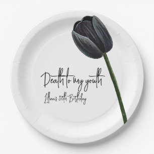Death to My 20s Birthday Invitation Paper Plates