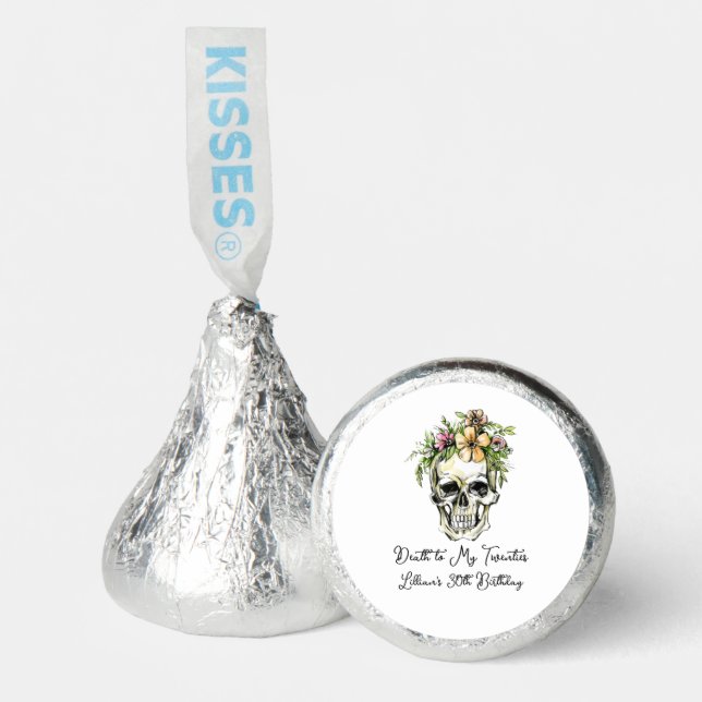 Death to My 20s Birthday Skull Hershey®'s Kisses® (Front)