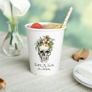Death to My 20s Birthday Skull  Paper Cups