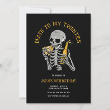 Death to My 20s Invitation