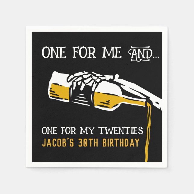 Death to My 20s Napkins (Front)