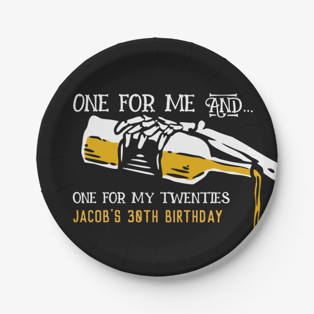 Death to My 20s Paper Plates (Front)