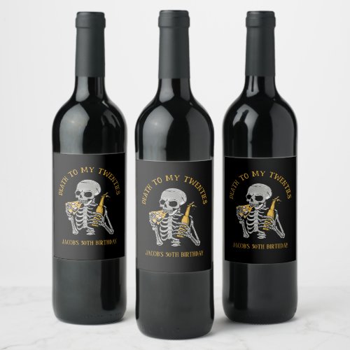 Death to My 20s  Wine Label