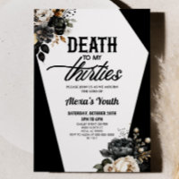 Death To My Thirties Floral 40th Birthday Party
