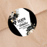 Death To My Twenties Floral 30th Birthday Party Classic Round Sticker<br><div class="desc">This is a Death To My Twenties Floral 30th Birthday Party Favor Sticker!</div>
