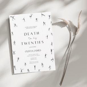 Death to my twenties Halloween 30th birthday  Invitation