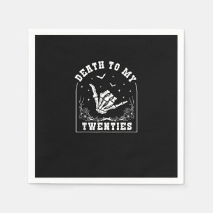 Death To My Twenties - Whimsigoth 30th Birthday Napkins