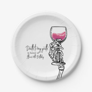 Death to My Youth Birthday Paper Plates